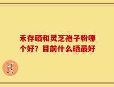 禾存硒和灵芝孢子粉哪个好？目前什么硒最好