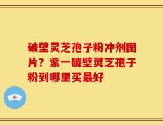 破壁灵芝孢子粉冲剂图片？紫一破壁灵芝孢子粉到哪里买最好