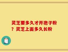 灵芝要多久才开孢子粉？灵芝上面多久长粉