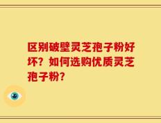 区别破壁灵芝孢子粉好坏？如何选购优质灵芝孢子粉？