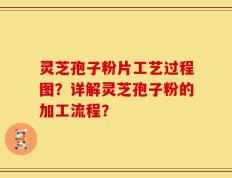 灵芝孢子粉片工艺过程图？详解灵芝孢子粉的加工流程？