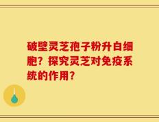 破壁灵芝孢子粉升白细胞？探究灵芝对免疫系统的作用？