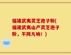 福建武夷灵芝孢子粉(福建武夷山产灵芝孢子粉，不同凡响！)