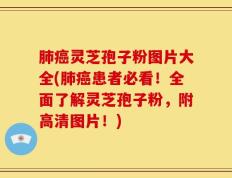 肺癌灵芝孢子粉图片大全(肺癌患者必看！全面了解灵芝孢子粉，附高清图片！)