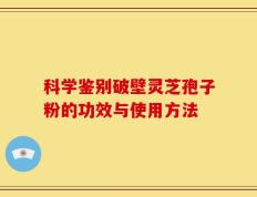 科学鉴别破壁灵芝孢子粉的功效与使用方法