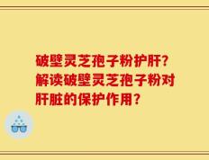 破壁灵芝孢子粉护肝？解读破壁灵芝孢子粉对肝脏的保护作用？