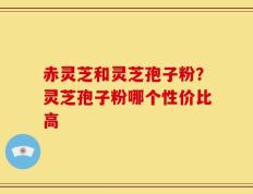 赤灵芝和灵芝孢子粉？灵芝孢子粉哪个性价比高