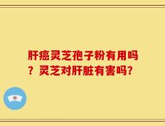 肝癌灵芝孢子粉有用吗？灵芝对肝脏有害吗？