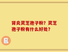 肾炎灵芝孢子粉？灵芝孢子粉有什么好处？