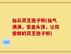 仙云灵芝孢子粉(仙气满满，宝盖头顶，让你尝鲜的灵芝孢子粉)