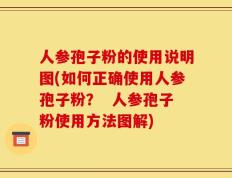 人参孢子粉的使用说明图(如何正确使用人参孢子粉？  人参孢子粉使用方法图解)