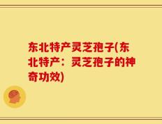 东北特产灵芝孢子(东北特产：灵芝孢子的神奇功效)