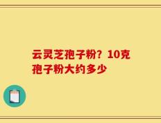 云灵芝孢子粉？10克孢子粉大约多少