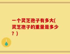 一个灵芝孢子有多大(灵芝孢子的重量是多少？)