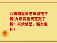 九璞同堂灵芝破壁孢子粉(九璞同堂灵芝孢子粉：高效破壁，强力滋补)