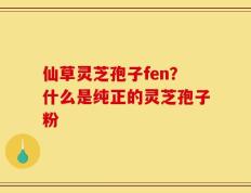 仙草灵芝孢子fen？什么是纯正的灵芝孢子粉
