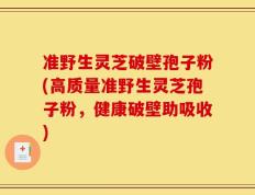 准野生灵芝破壁孢子粉(高质量准野生灵芝孢子粉，健康破壁助吸收)