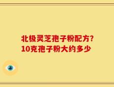 北极灵芝孢子粉配方？10克孢子粉大约多少