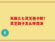 天麻三七灵芝孢子粉？灵芝鸽子怎么样煲汤