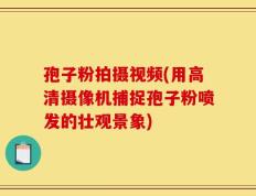 孢子粉拍摄视频(用高清摄像机捕捉孢子粉喷发的壮观景象)