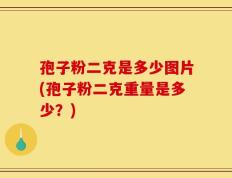 孢子粉二克是多少图片(孢子粉二克重量是多少？)