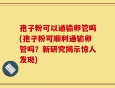 孢子粉可以通输卵管吗(孢子粉可顺利通输卵管吗？新研究揭示惊人发现)