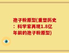 孢子粉原型(重塑历史：科学家再现1.8亿年前的孢子粉原型)