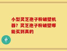 小型灵芝孢子粉破壁机器？灵芝孢子粉破壁哪能买到真的