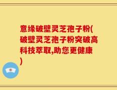 意缘破壁灵芝孢子粉(破壁灵芝孢子粉突破高科技萃取,助您更健康)
