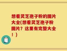 想看灵芝孢子粉的图片大全(想看灵芝孢子粉图片？这里有完整大全！)