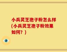 小兵灵芝孢子粉怎么样(小兵灵芝孢子粉效果如何？)