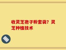 收灵芝孢子粉套袋？灵芝种植技术
