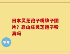日本灵芝孢子粉牌子图片？靠山庄灵芝孢子粉真吗