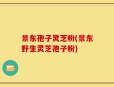 景东孢子灵芝粉(景东野生灵芝孢子粉)