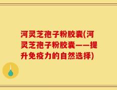 河灵芝孢子粉胶囊(河灵芝孢子粉胶囊——提升免疫力的自然选择)
