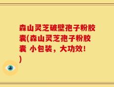 森山灵芝破壁孢子粉胶囊(森山灵芝孢子粉胶囊 小包装，大功效！)