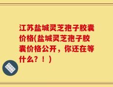 江苏盐城灵芝孢子胶囊价格(盐城灵芝孢子胶囊价格公开，你还在等什么？！)