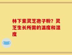 林下紫灵芝孢子粉？灵芝生长所需的温度和湿度