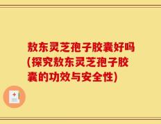 敖东灵芝孢子胶囊好吗(探究敖东灵芝孢子胶囊的功效与安全性)