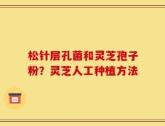 松针层孔菌和灵芝孢子粉？灵芝人工种植方法
