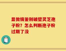 显微镜鉴别破壁灵芝孢子粉？怎么判断孢子粉过期了没