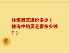 林海灵芝进价多少 (林海中的灵芝要多少钱？)