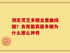 测定灵芝多糖含量曲线图？食用菌真菌多糖为什么那么神奇