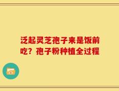 泛起灵芝孢子来是饭前吃？孢子粉种植全过程