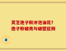 灵芝孢子粉冲泡油花？孢子粉破壳与破壁区别