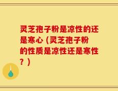 灵芝孢子粉是凉性的还是寒心 (灵芝孢子粉的性质是凉性还是寒性？)