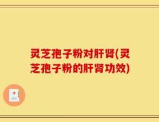 灵芝孢子粉对肝肾(灵芝孢子粉的肝肾功效)