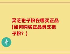 灵芝孢子粉在哪买正品(如何购买正品灵芝孢子粉？)