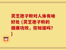灵芝孢子粉对人体有啥好处 (灵芝孢子粉的健康功效，你知道吗？)