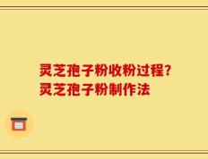 灵芝孢子粉收粉过程？灵芝孢子粉制作法